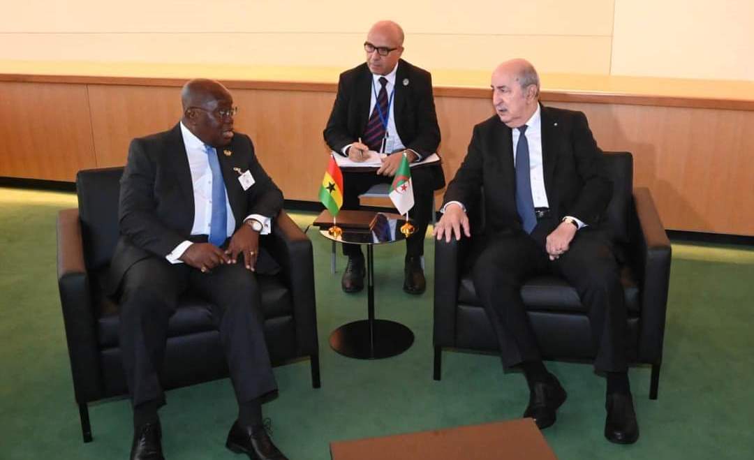 قبل مناقشات مجلس الأمن حول الصحرا.. تبون الجزائر تلاقى رئيس غانا لي عندها العضوية غير الدائمة للمجلس